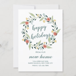 ハッピーホリデーズウィーニューホームクリスマスリース 招待状