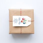 ハッピーホリデーズウォーターカラフルカラーオーナメント ギフトタグ