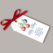 ハッピーホリデーズウォーターカラフルカラーオーナメント ギフトタグ