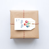 ハッピーホリデーズウォーターカラフルカラーオーナメント ギフトタグ