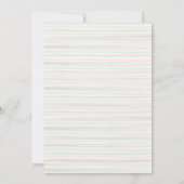 ハッピーホリデーズウォーターカラーキュートクリスマスパーティー 招待状 (裏面)