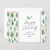 ハッピーホリデーズウォーターカラーツリー (正面/裏面)