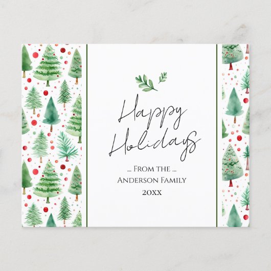 ハッピーホリデーズウォーターカラーツリー (正面)