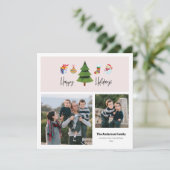 ハッピーホリデーズウォーターカラーツリー |写真2 シーズンカード (スタンド正面)