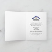 ハッピーホリデーズウォーターカラーパーソナライズされたビジネス カード (内部)