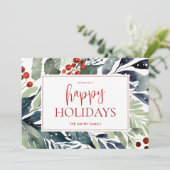 ハッピーホリデーズウォーターカラーフローラ シーズンカード (スタンド正面)