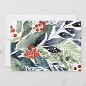 ハッピーホリデーズウォーターカラーフローラ シーズンカード (裏面)