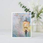 ハッピーホリデーズウォーターカラーランタン シーズンカード (スタンド正面)