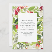 ハッピーホリデーズウォーターフローラ 企業の シーズンカード (裏面)