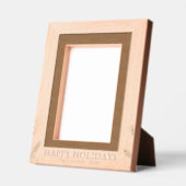 ハッピーホリデーズウッド レーザー彫刻フレーム (左)