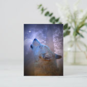 ハッピーホリデーズウルフアンドムーンポストカード シーズンポストカード (スタンド正面)