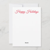 ハッピーホリデーズエンジェル シーズンカード (裏面)