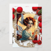 ハッピーホリデーズエンジェル シーズンカード (正面/裏面)