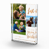 ハッピーホリデーズオグランマラブ金ゴールドタイポグラフィ フォトブロック (右)