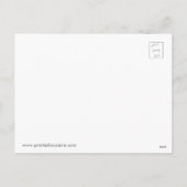 ハッピーホリデーズオーナメント写真&タイポグラフィ シーズンポストカード (裏面)