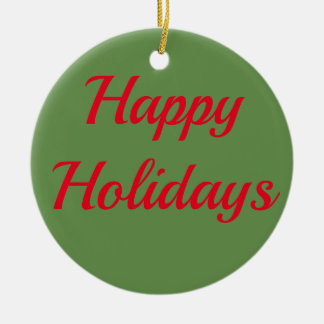 ハッピーホリデーズオーナメント セラミックオーナメント