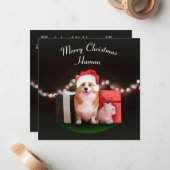 ハッピーホリデーズカスタマイズ可能なクリスマスカード ノートカード (正面/裏面インサイチュ)