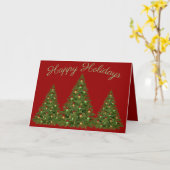 ハッピーホリデーズカスタマイズ カード (黄色い花)