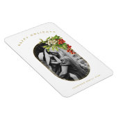 ハッピーホリデーズカスタムフォトファミリークリスマス マグネット (右側)