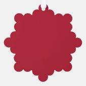 ハッピーホリデーズカスタムホットココアチョコレートカワイト オーナメントカード (裏面)