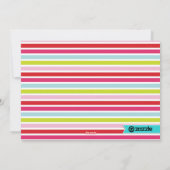 ハッピーホリデーズカラフルクリスマスフォトカード シーズンカード (裏面)