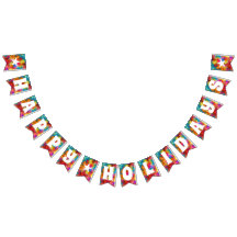 ハッピーホリデーズカラフルレインボー