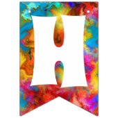 ハッピーホリデーズカラフルレインボー バンティングフラッグ (第2の旗)