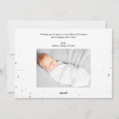 ハッピーホリデーズカリフォイルフォトカード シーズンカード (裏面)