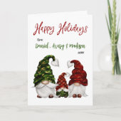 ハッピーホリデーズカリフ素朴ラク格言ファミリー シーズンカード (正面)