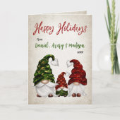 ハッピーホリデーズカリフ素朴ラク格言ファミリー シーズンカード (正面)