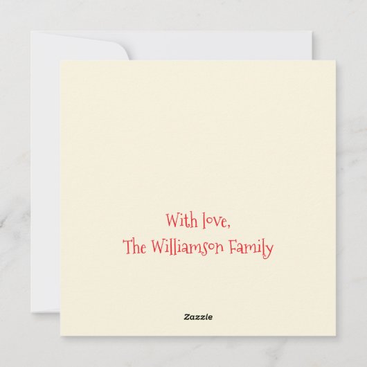 ハッピーホリデーズカワイイ&サンタクール猫マンガ シーズンカード (裏面)