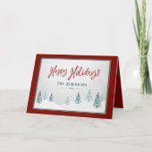 ハッピーホリデーズカントリーエレガントウィンターススプルース シーズンカード (正面)