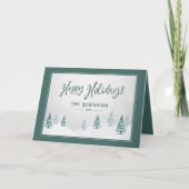 ハッピーホリデーズカントリーエレガントウィンターススプルース シーズンカード (正面)