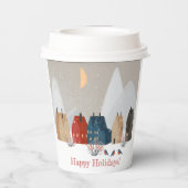 ハッピーホリデーズカントリービレッジウィンターシーン 紙コップ (裏面)