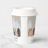 ハッピーホリデーズカントリービレッジウィンターシーン 紙コップ (右)