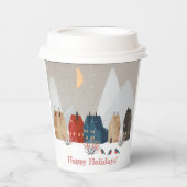 ハッピーホリデーズカントリービレッジウィンターシーン 紙コップ (正面)