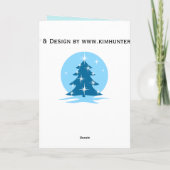 ハッピーホリデーズカークラシックドBlue Treeカード シーズンカード (裏面)