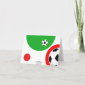 ハッピーホリデーズカードサッカーボール シーズンカード (裏面)