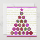 ハッピーホリデーズカードテンプレート シーズンカード (正面)