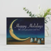 ハッピーホリデーズカードナイトスカイと三日月 カード (スタンド正面)