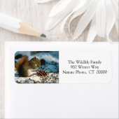 ハッピーホリデーズカード差出人住所ステッカー ラベル (インサイチュ)