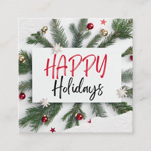 ハッピーホリデーズカード エンクロージャーカード (正面)