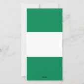 ハッピーホリデーズカード(ナイジェリア国旗) シーズンカード (裏面)