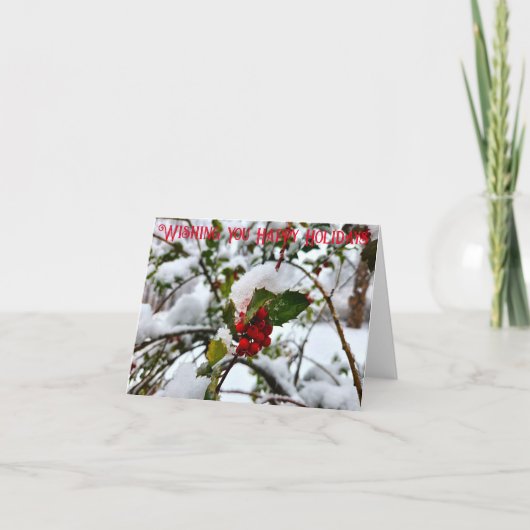 ハッピーホリデーズカード ノートカード (正面)