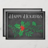 ハッピーホリデーズカード |ホリフェイクー・シャルボード シーズンカード (正面/裏面)