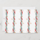 ハッピーホリデーズガーランドベル3フォトクリスマスカード シーズンカード (裏面)