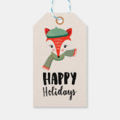 ハッピーホリデーズキツネ ギフトタグ (裏面)