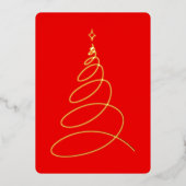 ハッピーホリデーズキミとキミの美しいツリースター 箔シーズンカード (正面)