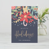 ハッピーホリデーズキャンディケイン |ホリデーカード シーズンカード (スタンド正面)