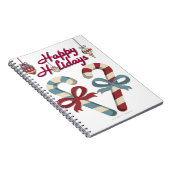 ハッピーホリデーズキャンディーケーンハート ノートブック (右側)